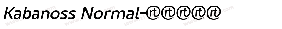 Kabanoss Normal字体转换